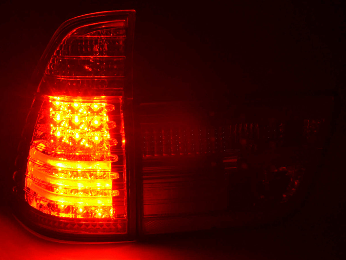 LED Rückleuchten Set BMW X5 Typ E53 98-02 klar/rot LED Rückleuchten Set BMW X5 Typ E53 98-02 klar/rot